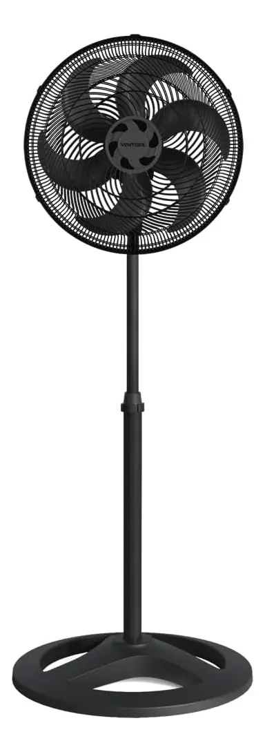 Ventilado De Coluna Turbo 6 Pás 40cm Preto Ventisol Diâmetro 40 Cm Frequência 80 Watts - 14138 EX
