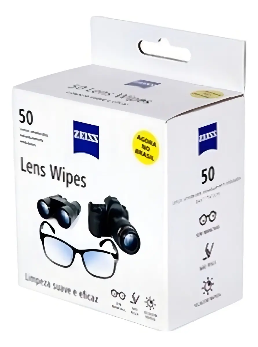 Zeiss Lens Wipes x100 C/ 2un Lenços umedecidos Zeiss Lens Wipes - outro ângulo - foto 4 de 4